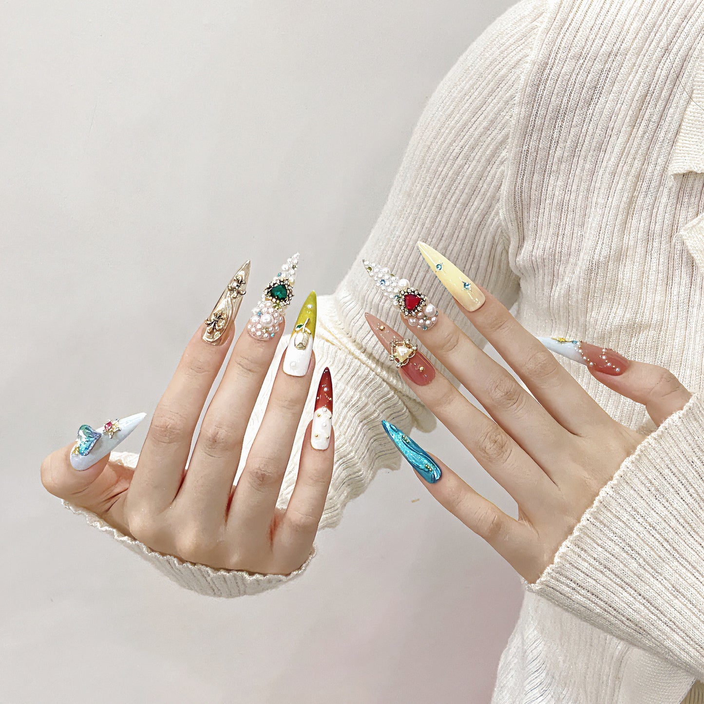 Luxury Jeweled Statement Press-On Nails