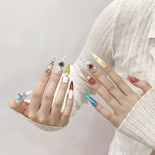 Luxury Jeweled Statement Press-On Nails
