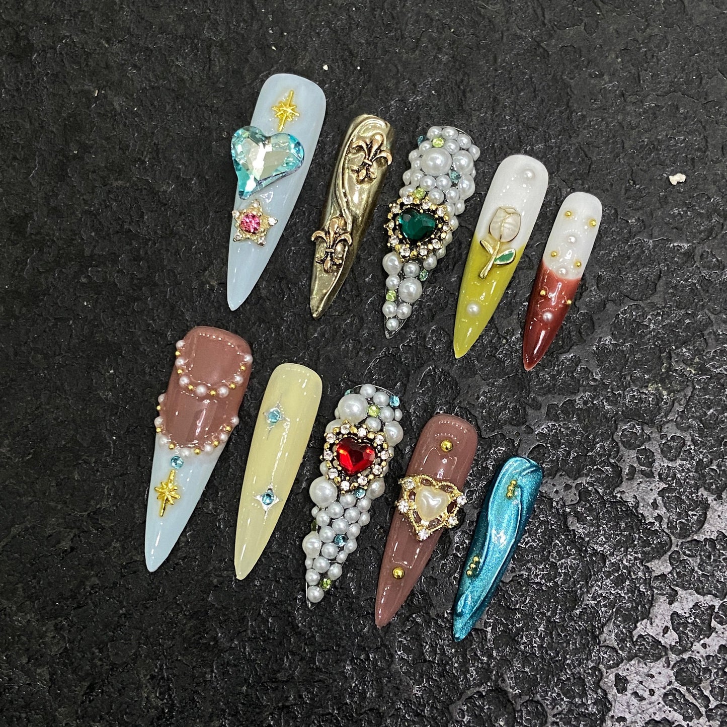 Luxury Jeweled Statement Press-On Nails